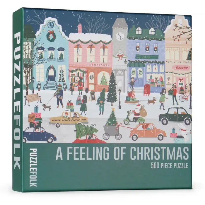 A Feeling of Christmas 500 Piece Jigsaw Puzzle PuzzleFolk - for just $25.99! 
