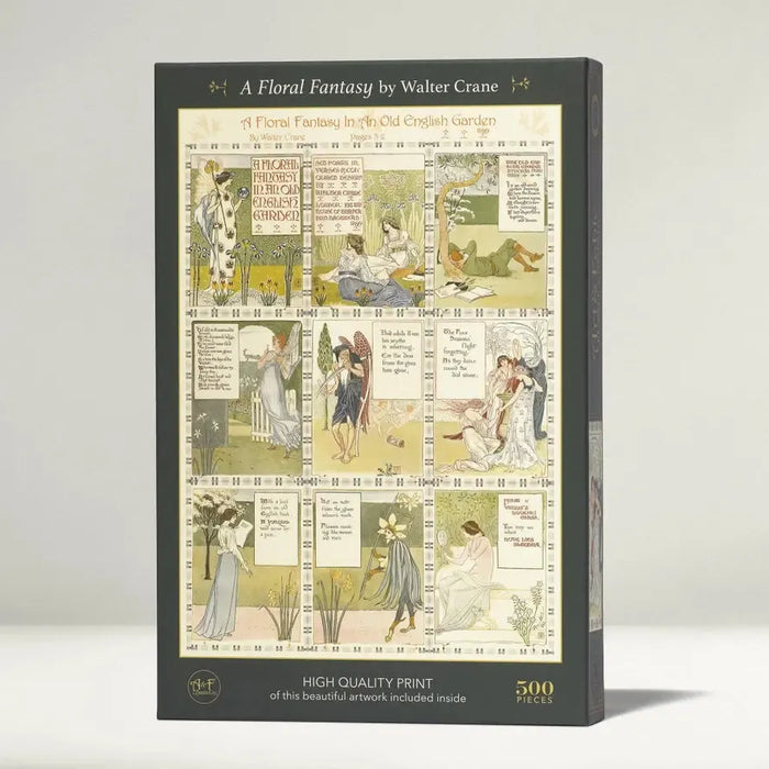 A Floral Fantasy By Walter Crane 500 Piece Premium Jigsaw Puzzle Art & Fable - for just $27.99! 