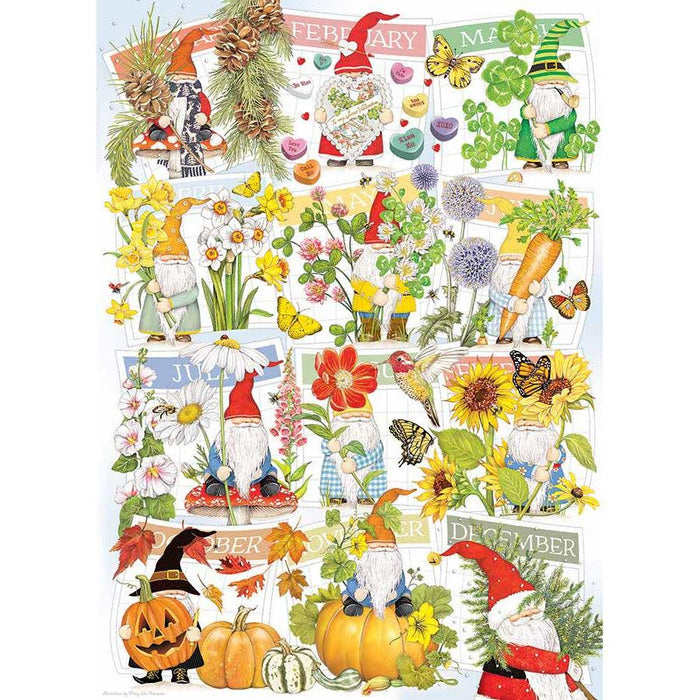 A Happy Gnome Life 1000 Piece Jigsaw Puzzle Cobble Hill - for just $19.99! 