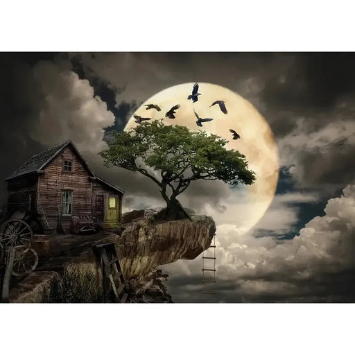 A Log Cabin on a Cliff 1000 Piece Jigsaw Puzzle Enjoy - for just $24.99! 