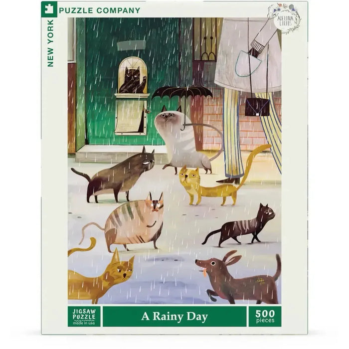 A Rainy Day by Adelina Lirius 500 Piece Jigsaw Puzzle NYPC - for just $26.99! 