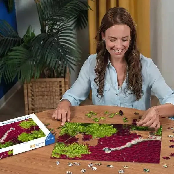 A Sea of Red 500 Piece Jigsaw Puzzle Ravensburger - for just $19.99! 