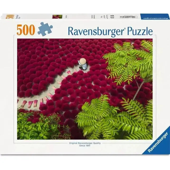 A Sea of Red 500 Piece Jigsaw Puzzle Ravensburger - for just $19.99! 