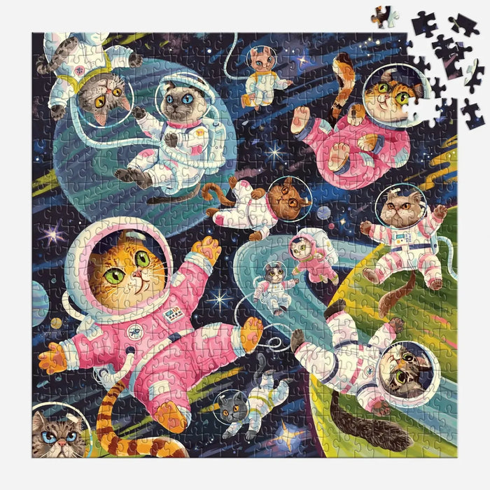 A Space Meowdyssey 500 Piece Jigsaw Puzzle Galison - for just $17.99! 