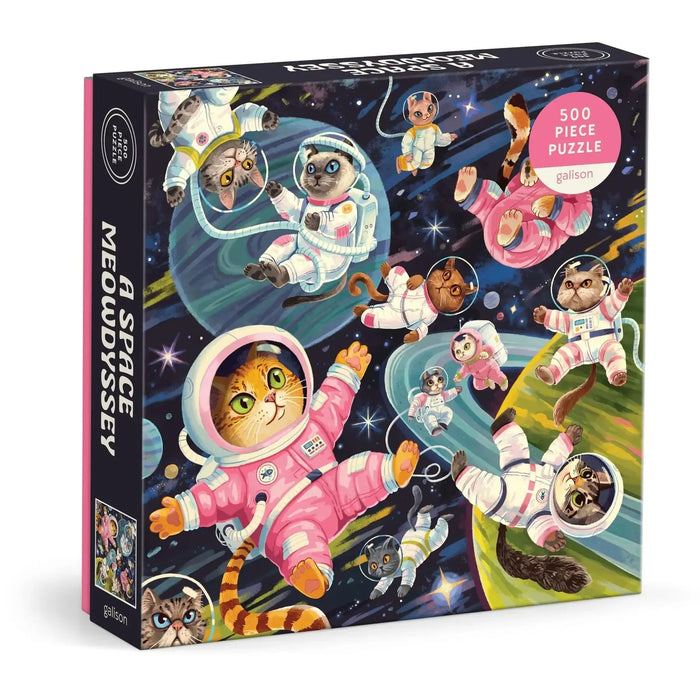 A Space Meowdyssey 500 Piece Jigsaw Puzzle Galison - for just $17.99! 