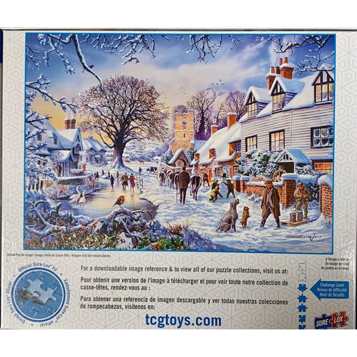 A Village in Winter Art Gallery 1000 Piece Jigsaw Puzzle Sure Lox - for just $14.99! 