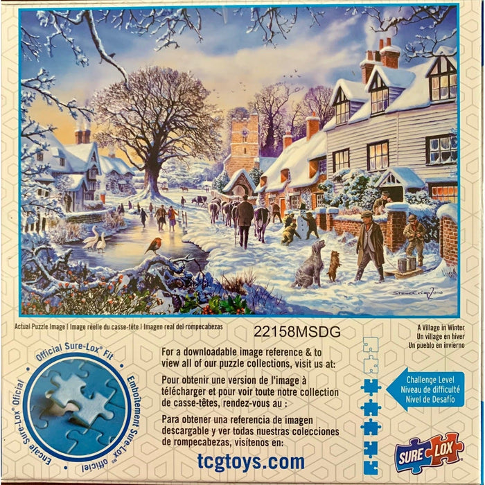 A Village in Winter Wonderland 1000 Piece Jigsaw Puzzle Sure Lox - for just $14.99! 
