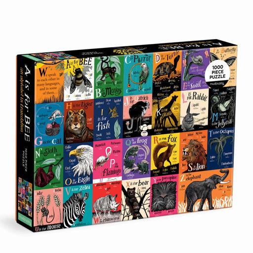 A is for Bee - An Alphabet in Translation 1000 Piece Jigsaw Puzzle Mudpuppy New - for just $17.99! 