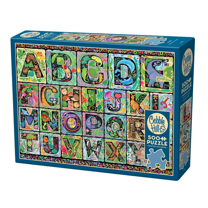 A to Z 500 Piece Jigsaw Puzzle Cobble Hill - for just $17.99! 