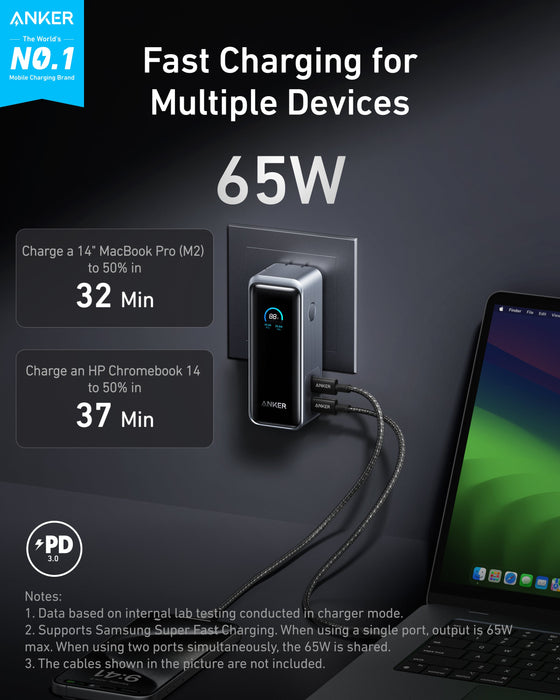 Anker Prime Power Bank (9.6K, 65W, Fusion) - for just $89.99! 