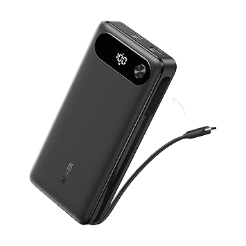 Anker Power Bank (20K, 87W, Built-In USB-C Cable) - for just $69.99! 