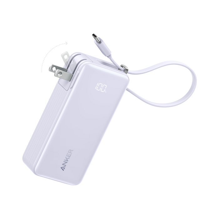 Anker Power Bank (10K, Fusion, Built-In Cable) - for just $44.99! 