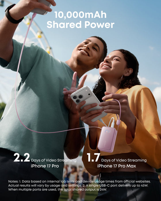 Anker Nano Power Bank (10K, 45W, Built-In Retractable USB-C Cable) - for just $59.99! 