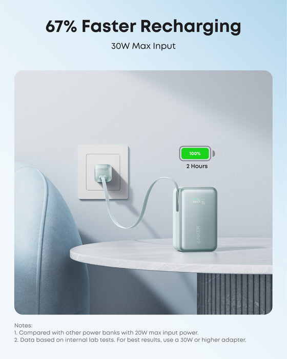 Anker Nano Power Bank (10K, 45W, Built-In Retractable USB-C Cable) - for just $59.99! 