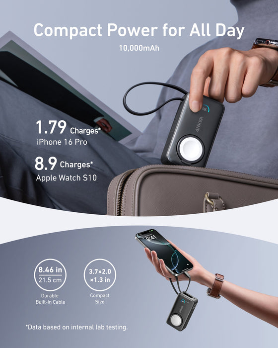 Anker MagGo Power Bank (10K, 35W, For Apple Watch) - for just $89.99! 