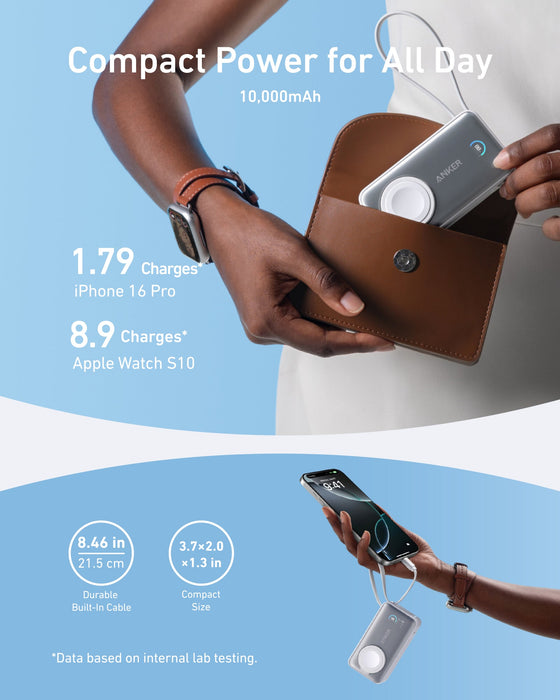 Anker MagGo Power Bank (10K, 35W, For Apple Watch) - for just $89.99! 