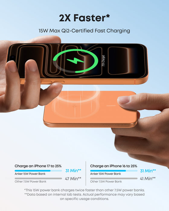 Anker Nano Power Bank (5K, MagGo, Slim) - for just $54.99! 