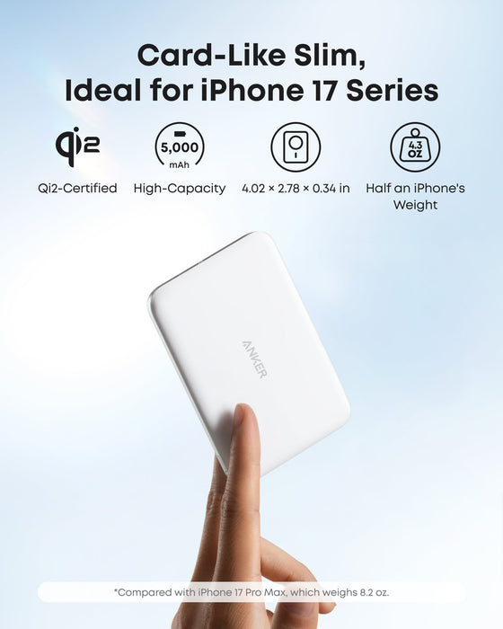 Anker Nano Power Bank (5K, MagGo, Slim) - for just $54.99! 