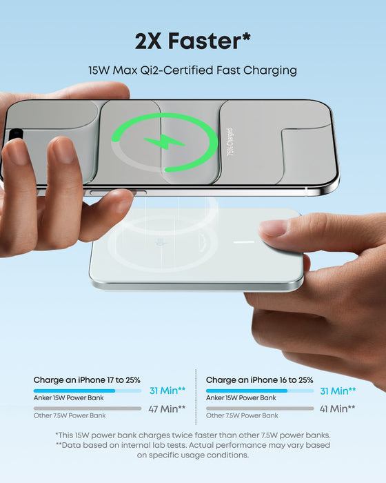 Anker Nano Power Bank (5K, MagGo, Slim) - for just $49.95! 