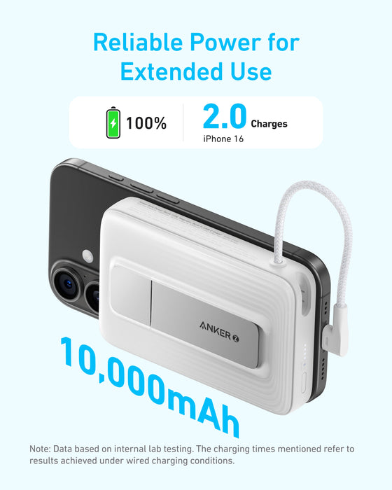 Anker Zolo Magnetic Power Bank (10K, 30W, Built-in USB-C Cable) - for just $49.99! 