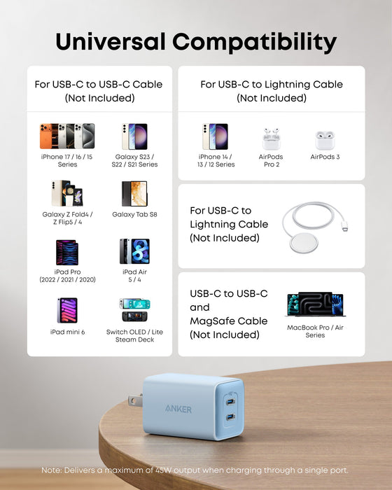 Anker <b>523</b> Charger (Nano 3, 47W) - for just $25.99! 