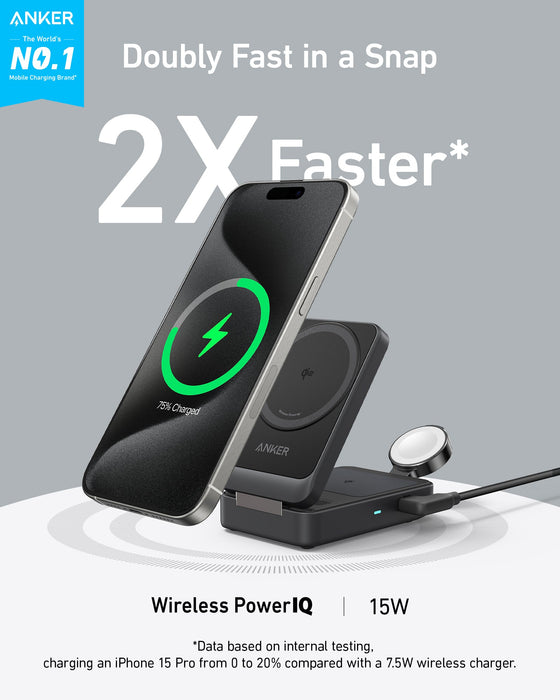 Anker MagGo Wireless Charging Station (Foldable 3-in-1) - for just $109.99! 