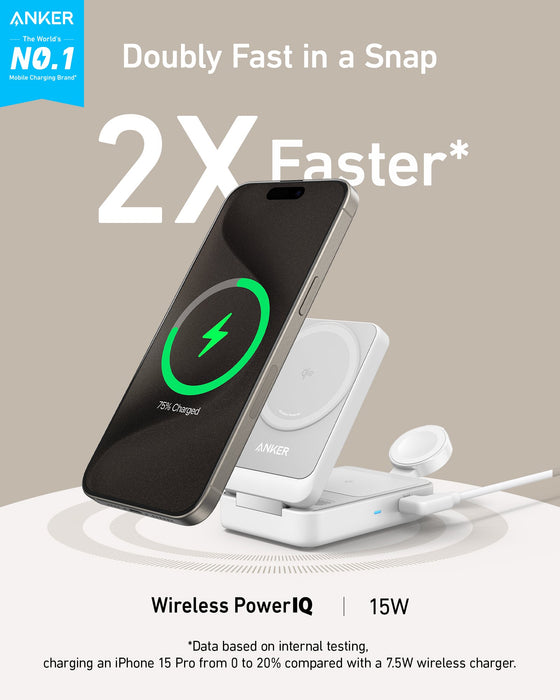 Anker MagGo Wireless Charging Station (Foldable 3-in-1) - for just $109.99! 
