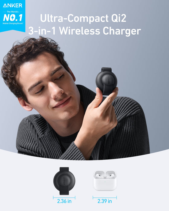 Anker MagGo Wireless Charging Station (3-in-1, Foldable Pad) - for just $89.99! 