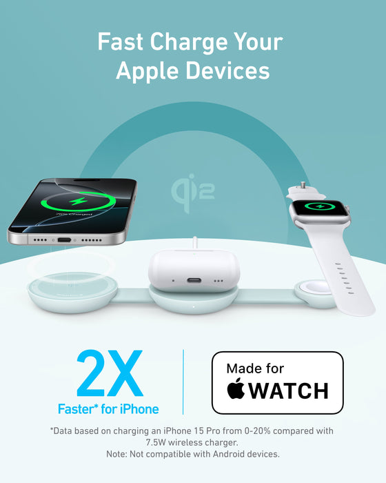 Anker MagGo Wireless Charging Station (3-in-1, Foldable Pad) - for just $89.99! 