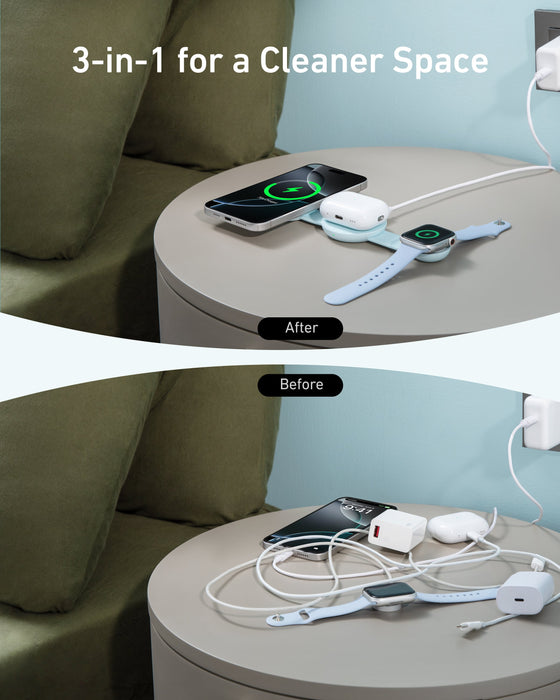 Anker MagGo Wireless Charging Station (3-in-1, Foldable Pad) - for just $89.99! 