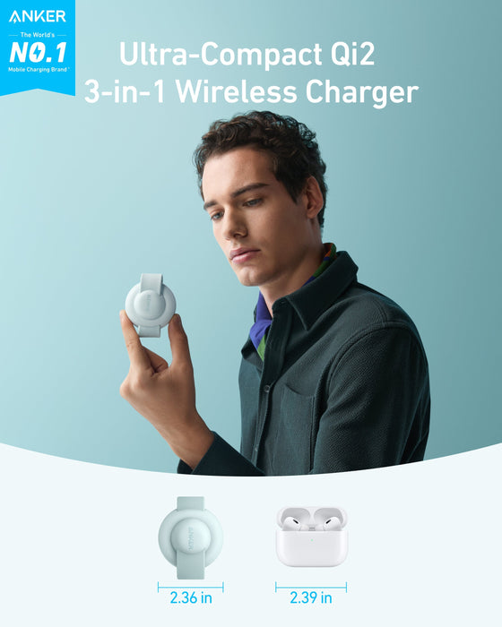 Anker MagGo Wireless Charging Station (3-in-1, Foldable Pad) - for just $89.99! 