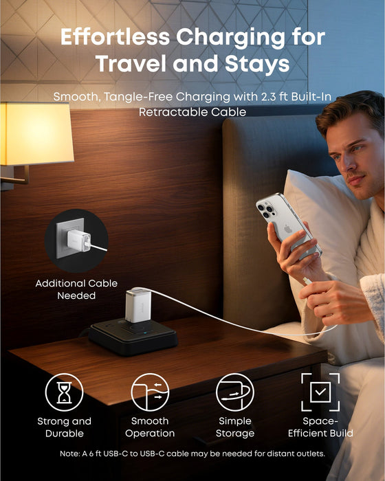 Anker Nano Charger (35W, Built-In Retractable USB-C Cable) - for just $39.99! 