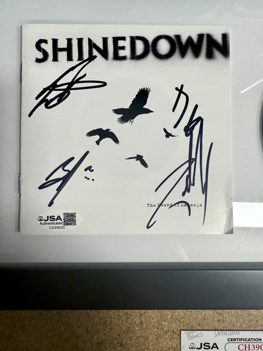 Shinedown Complete Band (Brent Smith) Signed Sound Of Madness Framed CD With JSA COA - for just $375! 