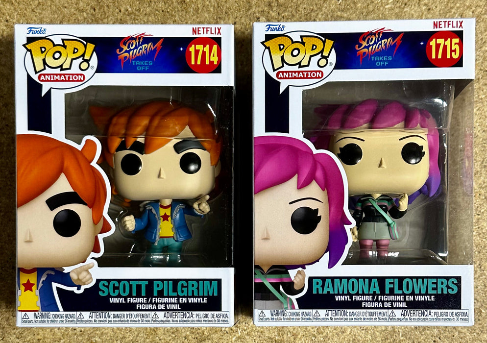 Funko Pop! Animation Scott Pilgrim & Ramona Flowers Set Of 2 Takes Off 2024 - for just $25! 