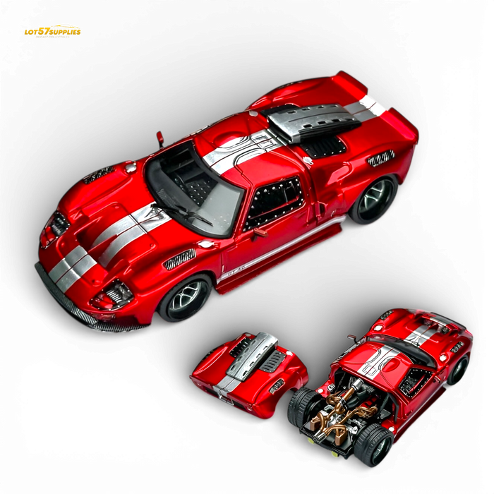Rhino Model RM Ford GT40 Transparent Red 1:64 - for just $36.99! 