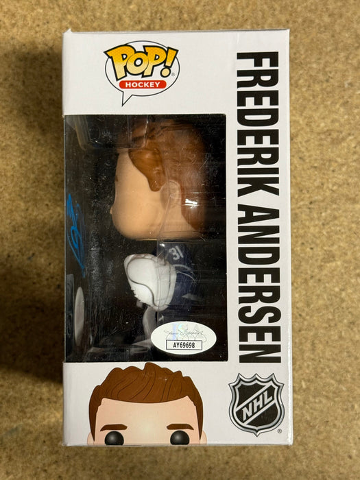 Frederik Andersen Signed NHL Toronto Maple Leafs Funko Pop! #30 Exclusive With JSA COA - for just $150! 