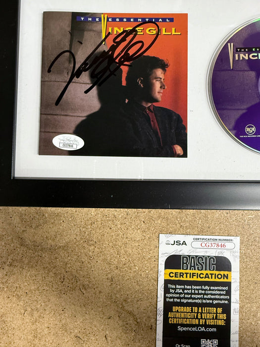 Musician Vince Gill Framed & Signed “Essential” (1995) CD Booklet With JSA COA - for just $150! 