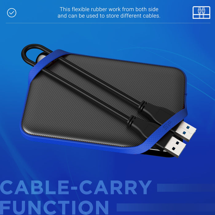 Silicon Power Vault A62 5TB USB 3.2 Gen 1 2.5-inch External Game Drive [Blue] - for just $213.39! 