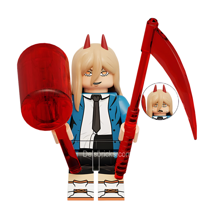 Chainsaw Man Power Anime Toy Figures (Lego-Compatible Minifigures) - Premium Minifigures - Just $4.50! Shop now at Retro Gaming of Denver