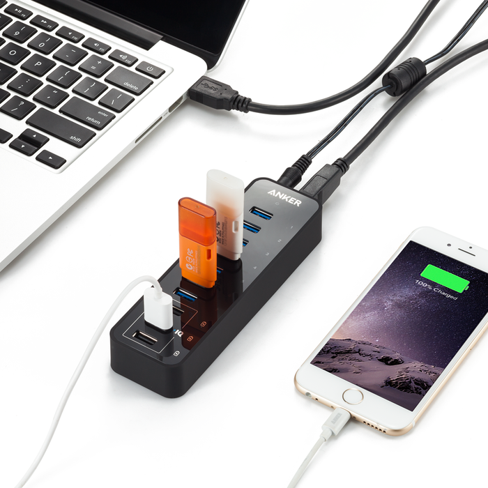 Anker 60W 10-Port USB 3.0 Data Hub - for just $69.99! 