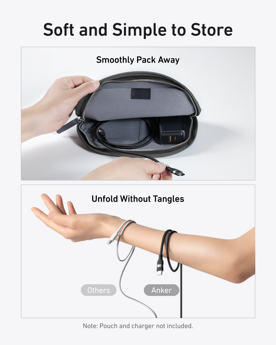 Anker USB-C to USB-C Cable (3 ft / 6 ft, 240W, Upcycled-Braided) - for just $19.99! 