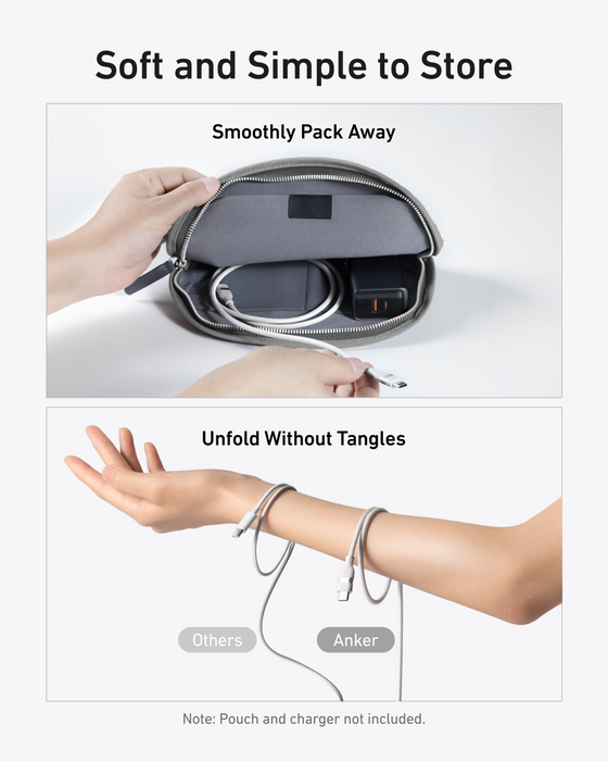 Anker USB-C to USB-C Cable (3 ft / 6 ft, 240W, Upcycled-Braided) - for just $19.99! 