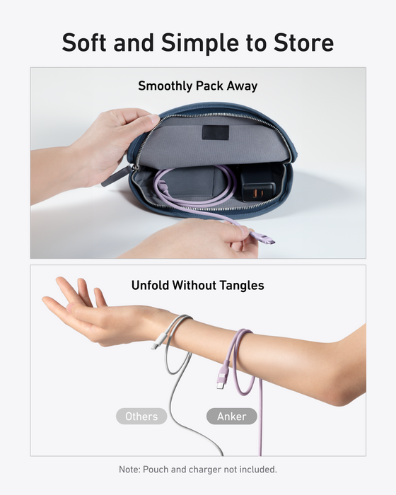 Anker USB-C to USB-C Cable (3 ft / 6 ft, 240W, Upcycled-Braided) - for just $19.99! 