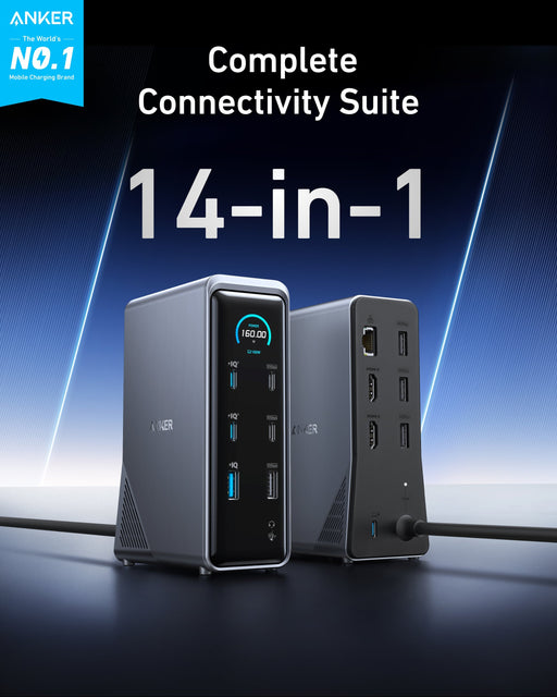 Anker Prime Charging Docking Station (14-in-1, Dual Display, 160W) - for just $269.99! 
