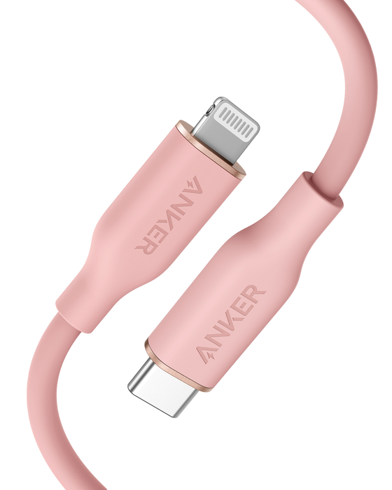 Anker <b>641</b> USB-C to Lightning Cable (Flow, 3 ft Silicone) - for just $15.99! 