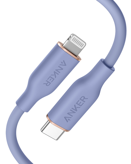 Anker <b>641</b> USB-C to Lightning Cable (Flow, 3 ft Silicone) - for just $15.99! 
