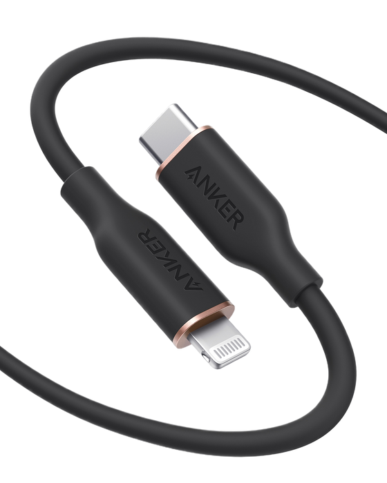 Anker <b>641</b> USB-C to Lightning Cable (Flow, 3 ft Silicone) - for just $15.99! 