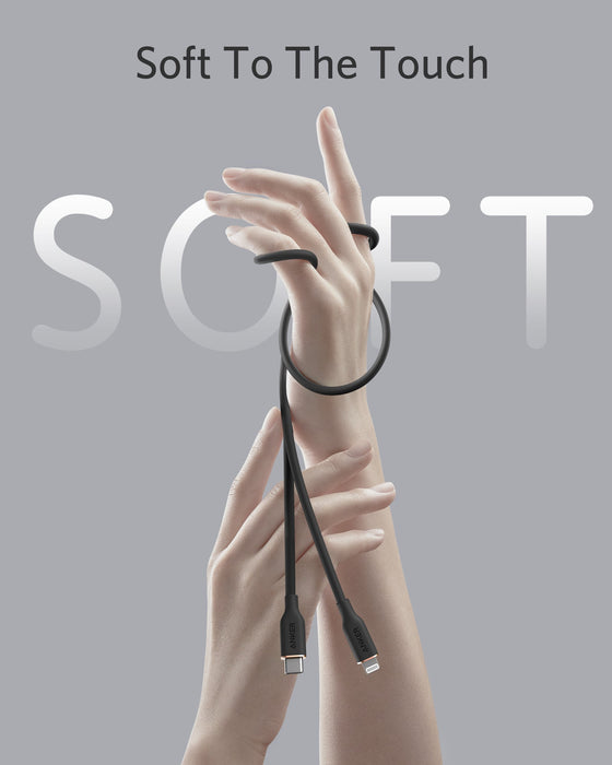 Anker <b>641</b> USB-C to Lightning Cable (Flow, 3 ft Silicone) - for just $15.99! 