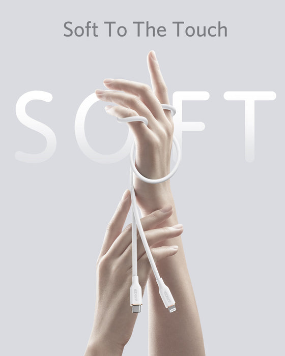 Anker <b>641</b> USB-C to Lightning Cable (Flow, 3 ft Silicone) - for just $15.99! 