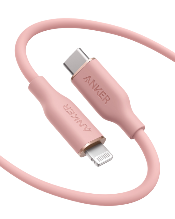 Anker <b>641</b> USB-C to Lightning Cable (Flow, 3 ft Silicone) - for just $15.99! 